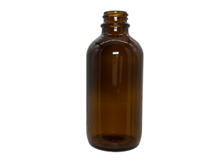 0.5 oz 18-400 Amber Glass Boston Round