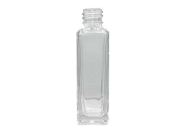 1 oz 15-415 Clear Glass Square Bottle