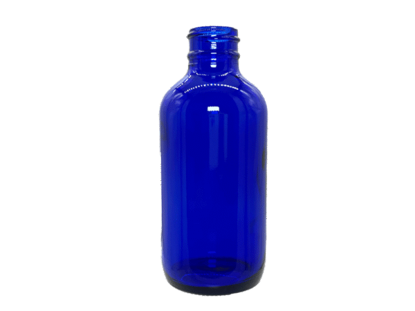 1 oz 20-400 Blue Glass Boston Round