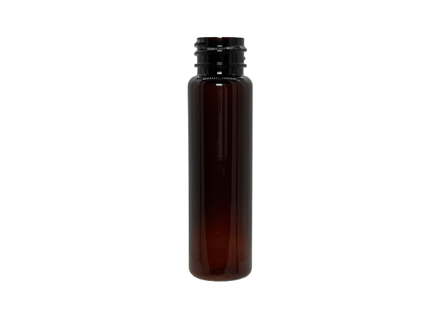 1 oz 20-410 Amber PET Cylinder Round