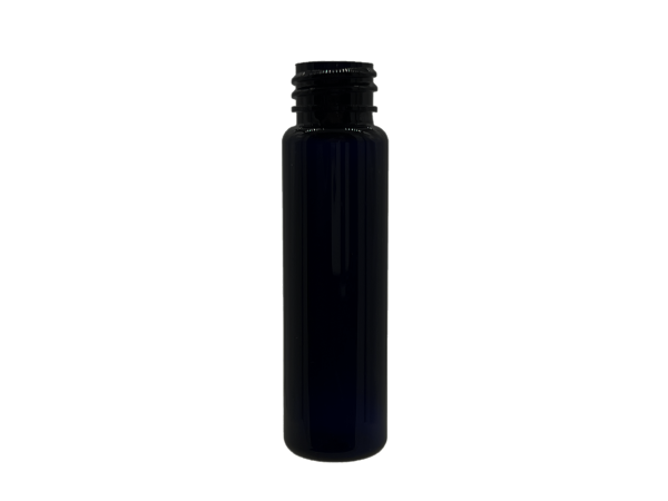 1 oz 20-410 Dark Amber PET Cylinder Round