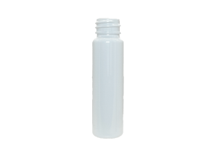 1 oz 20-410 White PET Cylinder Round