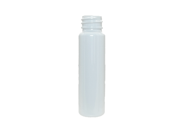 1 oz 20-410 White PET Cylinder Round