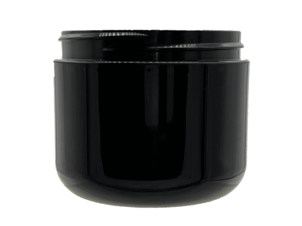 1 oz 53-400 Black PP Double Wall Round Base Jar