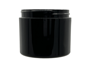 1 oz 53-400 Black PP Double Wall Straight Base Jar
