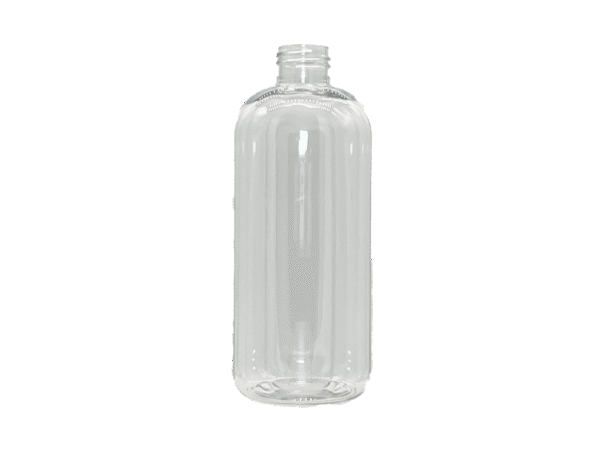 12 oz 24-410 Clear PET Boston Round