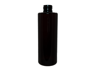 12 oz 24-410 Dark Amber PET Cylinder Round