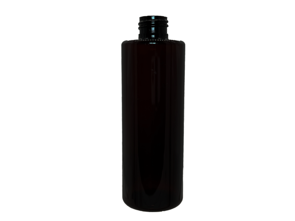 12 oz 24-410 Dark Amber PET Cylinder Round