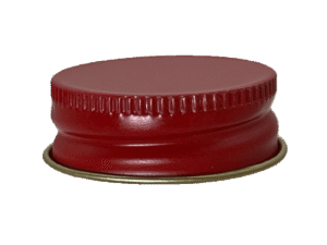 120-400 Metal Red Continuous Thread Cap Plastisol Liner