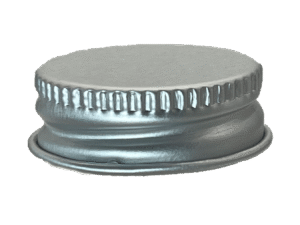 120-400 Metal Silver Continuous Thread Cap Pressure Sensitive (PS) Liner