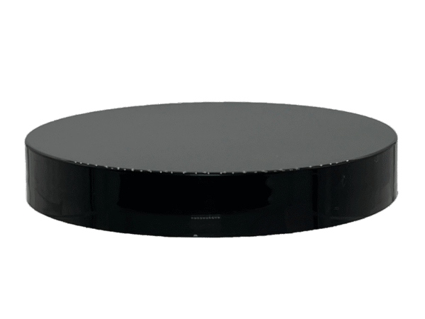 120-400 Smooth Black Continuous Thread Cap Unlined