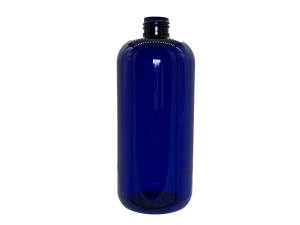 16 oz 24-410 Blue PET Boston Round