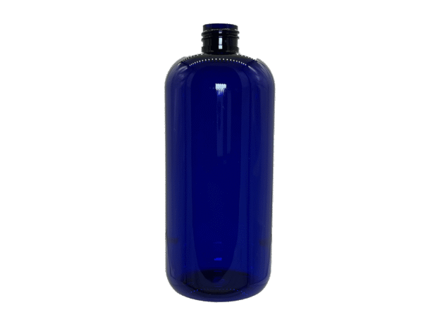 16 oz 24-410 Blue PET Boston Round