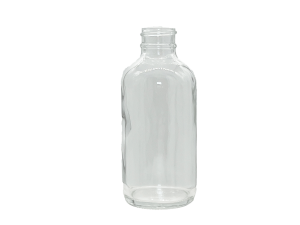 16 oz 28-400 Clear Glass Boston Round