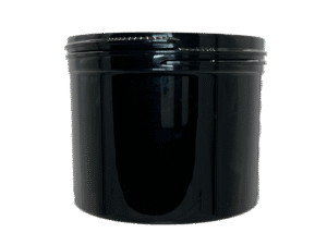 16 oz 89-400 Black PP Single Wall Jar