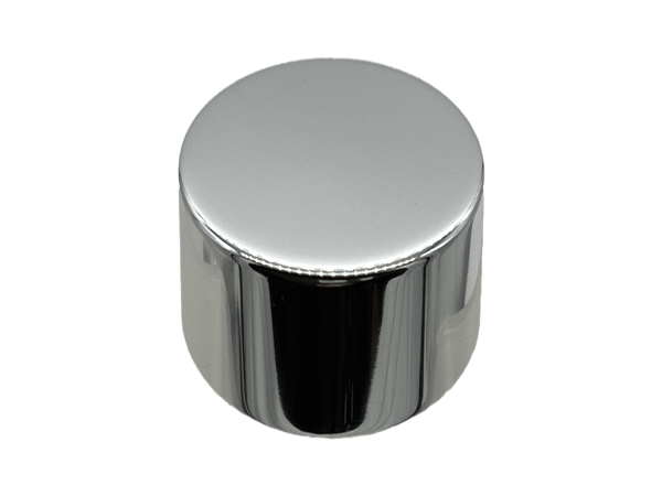 18-410 Metal Overshell Shiny Silver Continuous Thread Cap Foam Liner