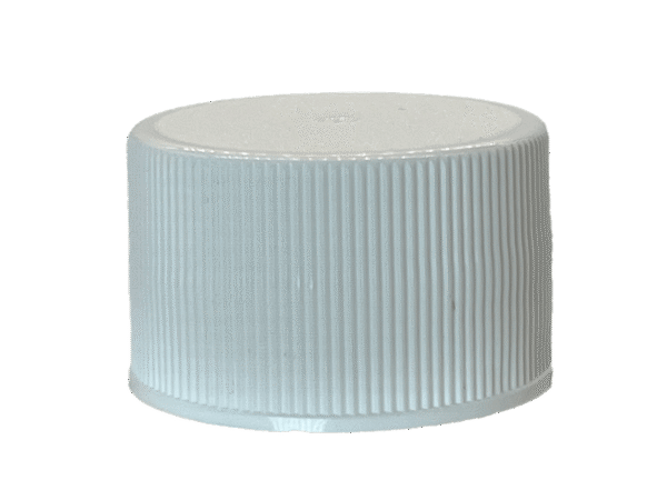 18-410 Ribbed White Continuous Thread Cap Heat Induction Seal (HS) Liner