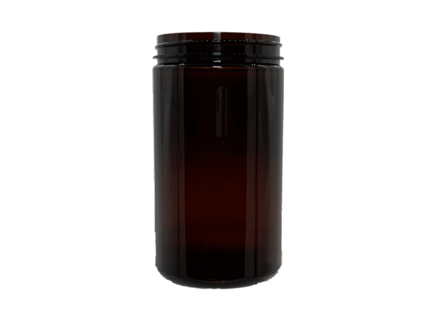 19 oz 89-400 Amber PET Single Wall Jar