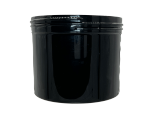 2 oz 43-400 Black PP Single Wall Jar