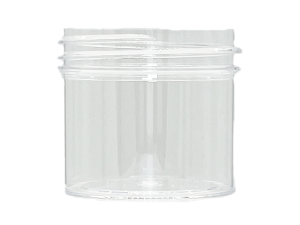 2 oz 43-400 Clear PS Single Wall Jar