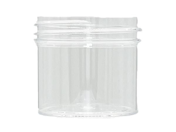2 oz 43-400 Clear PS Single Wall Jar