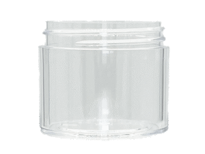 2 oz 43-400 Clear PS Thick Wall Jar