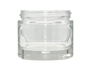 2 oz 48-400 Clear Glass Straight Sided Jar