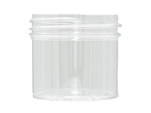 2 oz 53-400 Clear PS Single Wall Jar