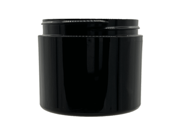 2 oz 58-400 Black PP Double Wall Straight Base Jar