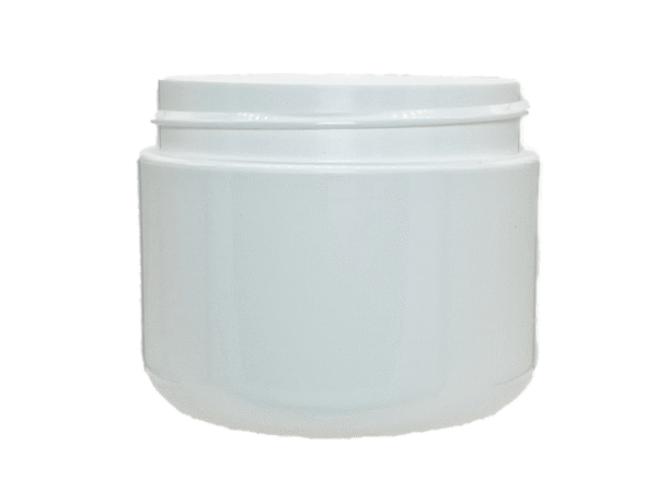2 oz 58-400 White PP Double Wall Round Base Jar