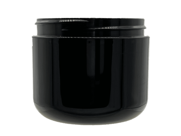 2 oz 70-400 Black PP Double Wall Round Base Jar
