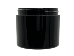 2 oz 70-400 Black PP Double Wall Straight Base Jar