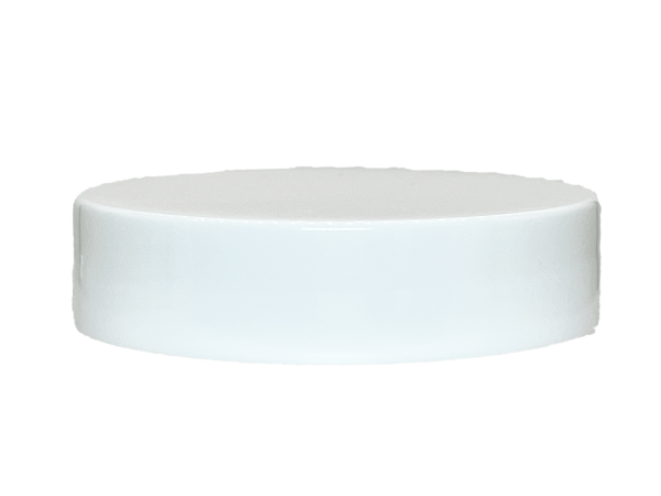 20-400 Smooth White Continuous Thread Cap Unlined