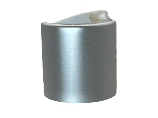 20-410 Metal Overshell Matte Silver Disc Cap Unlined