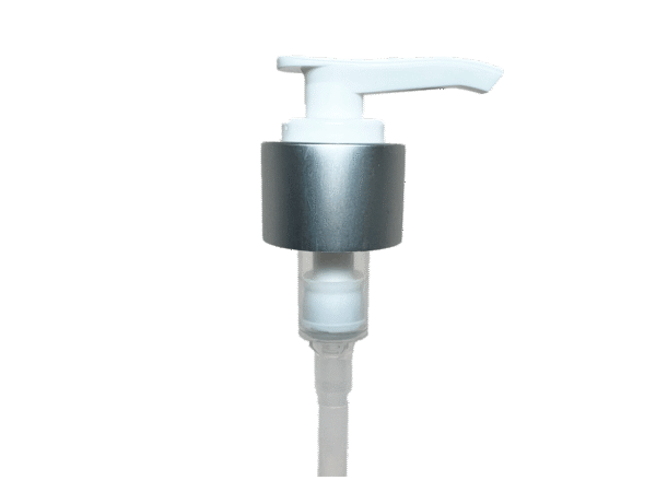 20-410 Metal Overshell Matte Silver Lotion Pump