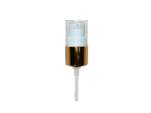 20-410 Metal Overshell Shiny Gold Cosmetic Treatment Pump