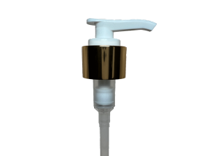 20-410 Metal Overshell Shiny Gold Lotion Pump