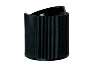 20-410 Ribbed Black Disc Cap Heat Induction Seal (HS) Liner