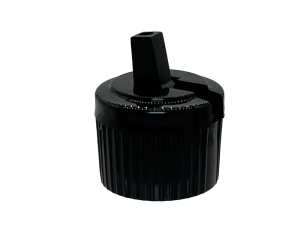 20-410 Ribbed Black Spouted Cap Unlined