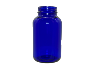 200 cc 45-400 Blue Glass Packer Bottle