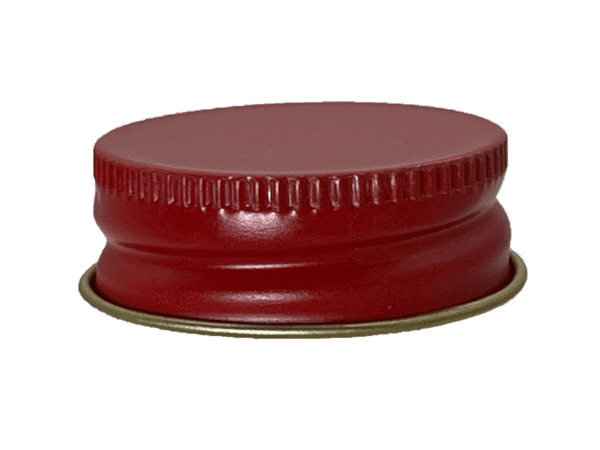 22-400 Metal Red Continuous Thread Cap Foam Liner
