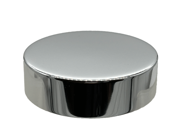 24-400 Metal Overshell Shiny Silver Continuous Thread Cap Foam Liner