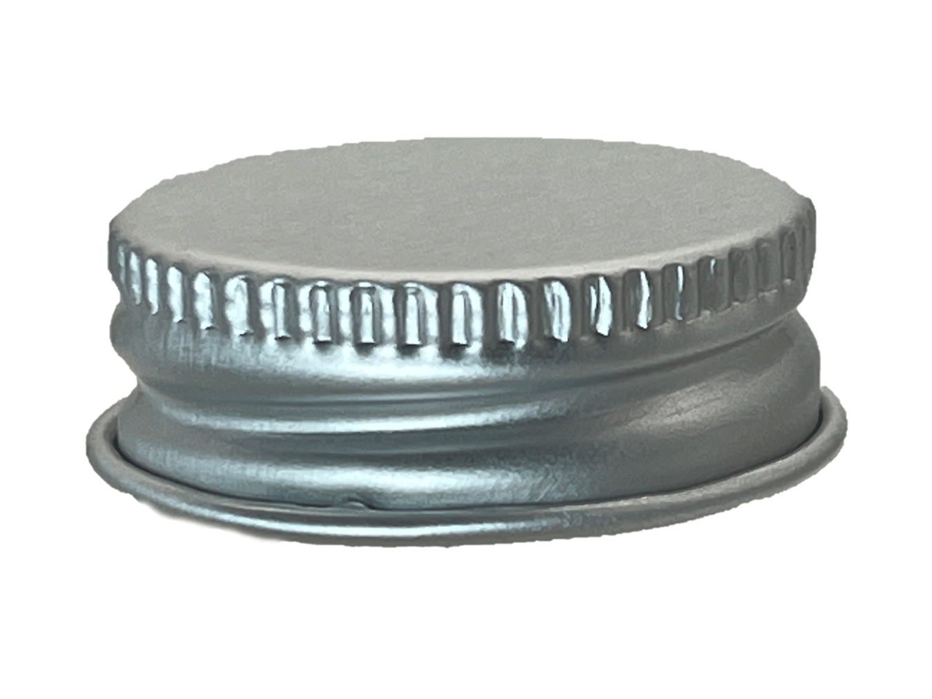 24-400 Metal Silver Continuous Thread Cap Foam Liner