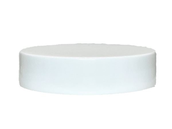24-400 Smooth White Continuous Thread Cap Unlined