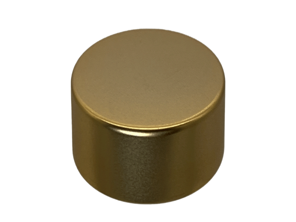 24-410 Metal Overshell Matte Gold Continuous Thread Cap Foam Liner