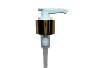 24-410 Metal Overshell Shiny Gold Lotion Pump