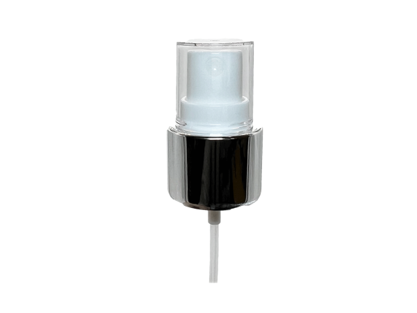 24-410 Metal Overshell Shiny Silver Fine Mist Sprayer