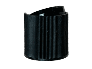 24-410 Ribbed Black Disc Cap Heat Induction Seal (HS) Liner