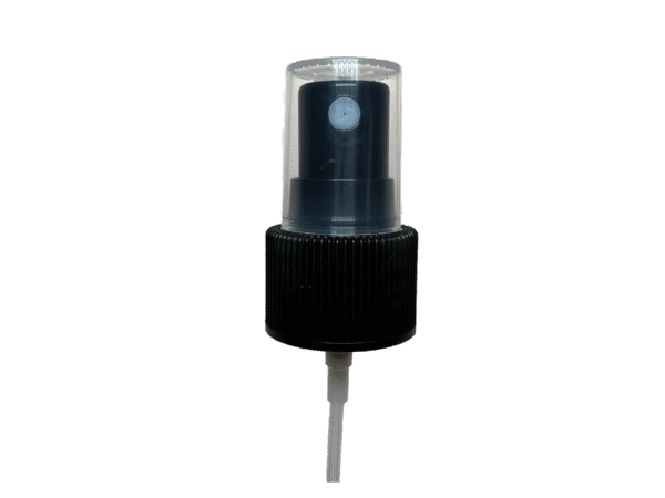 24-410 Ribbed Black Fine Mist Sprayer