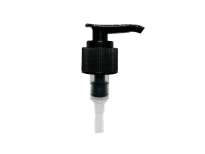24-410 Ribbed Black Lotion Pump
